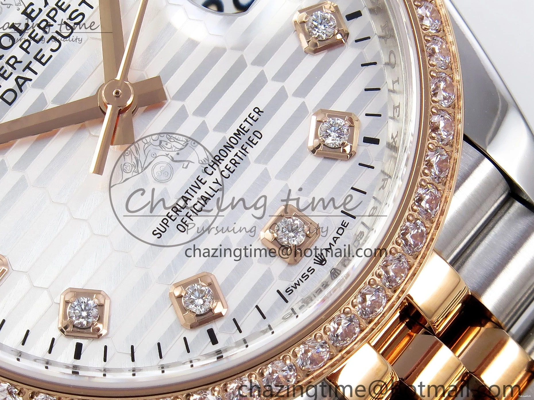 Bracelet Silver 36 Dial Best SS Edition VSF Steel 1:1 904L on 126281rbr Jubilee Textured DateJust VS3235 0216